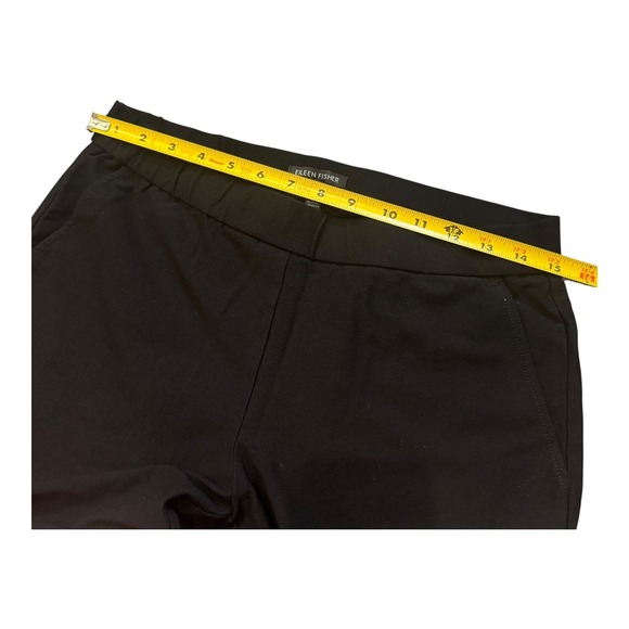 Eileen Fisher Women's‎ Black Pants Size S Petite Straight Leg Pull On Stretch - Picture 4 of 8